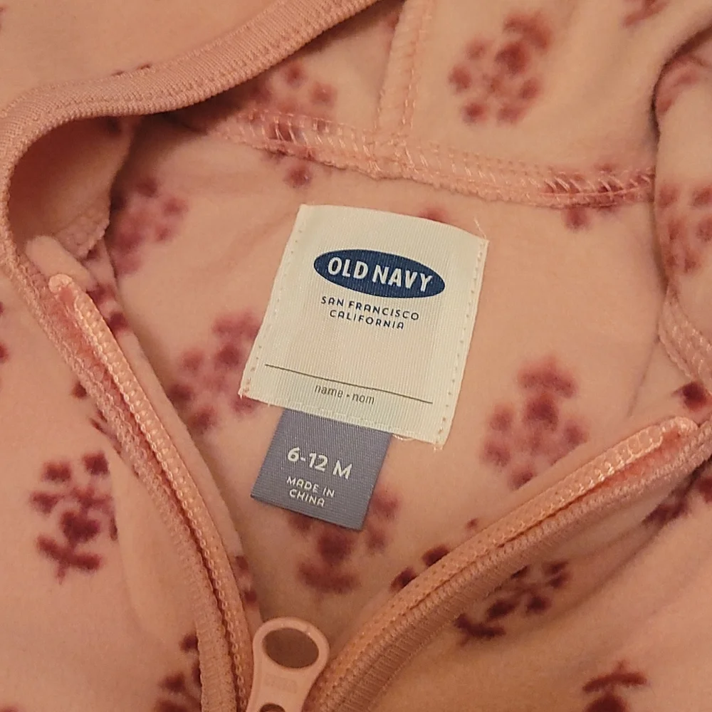 Old Navy Pink Infant Girls Jacket, Size 6-12 months